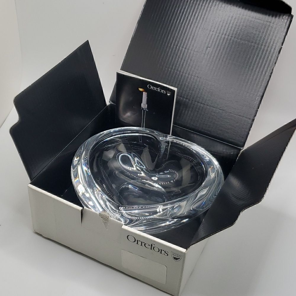 Orrefors | Crystal Heart Bowl Dish